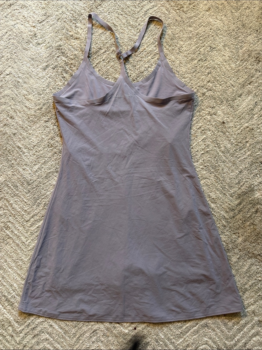 Women’s Lavender Racerback Exercise Dress - Picture 4 of 4